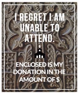 Donation: I regret I am unable to attend. — Armenian ...