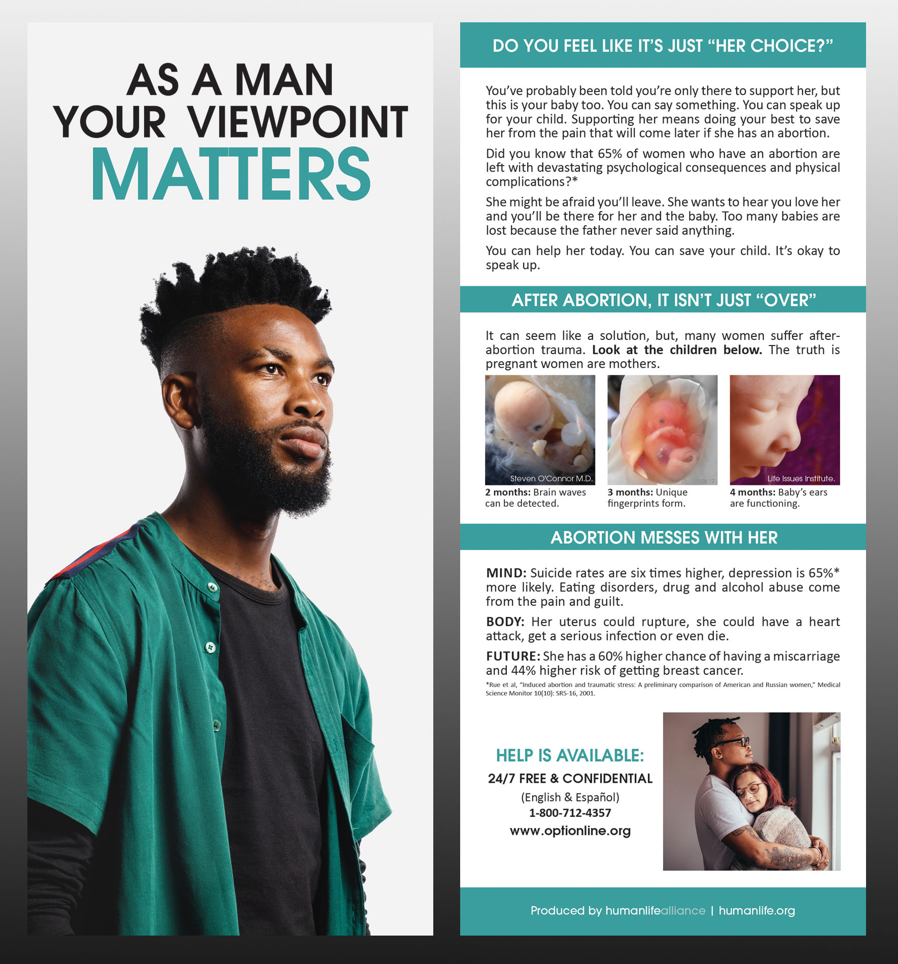 Men and Abortion Fact Card