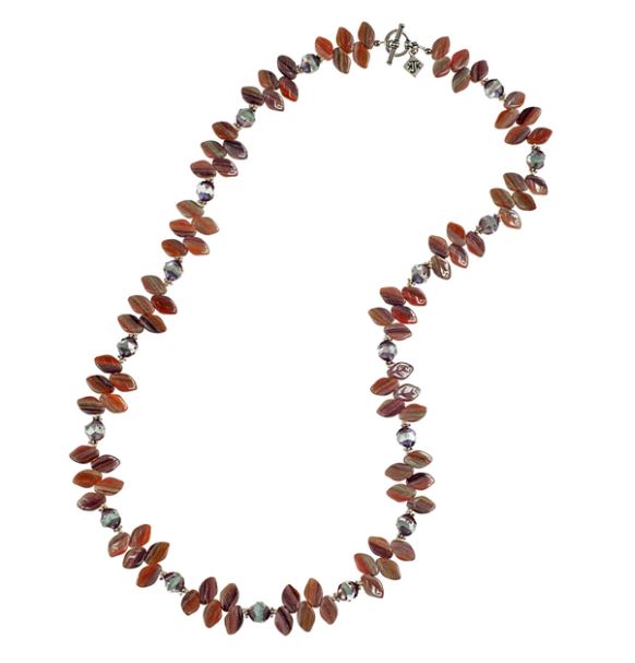 Bohemian glass necklace discount