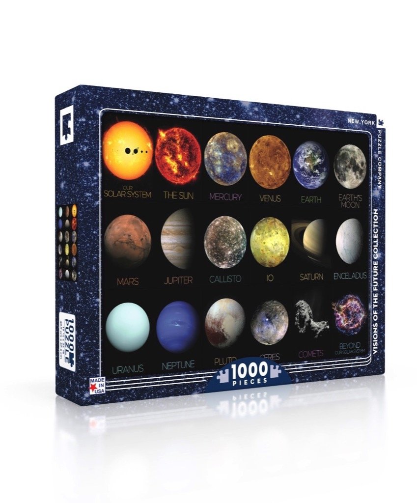 Solar System Jigsaw Puzzle (1000 Pieces) by Bei Bi La Earth Round Brand New