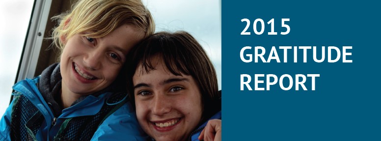 Preview of 2015 Gratitude Report