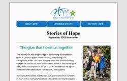 Preview of Hope's Monthly Newsletter