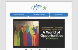 Preview of Hope's Monthly Newsletter