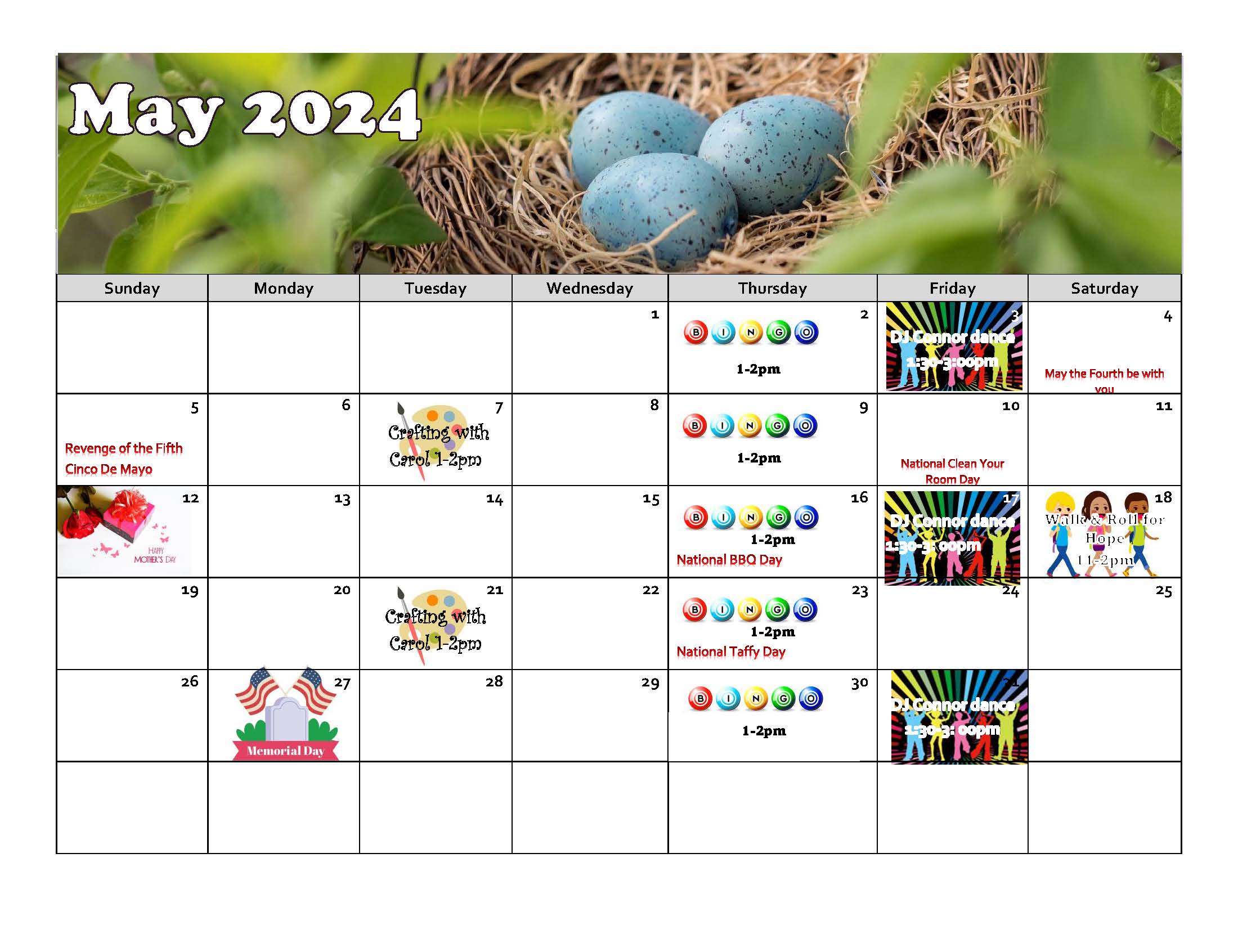 Kenai's social calendar for September 2023