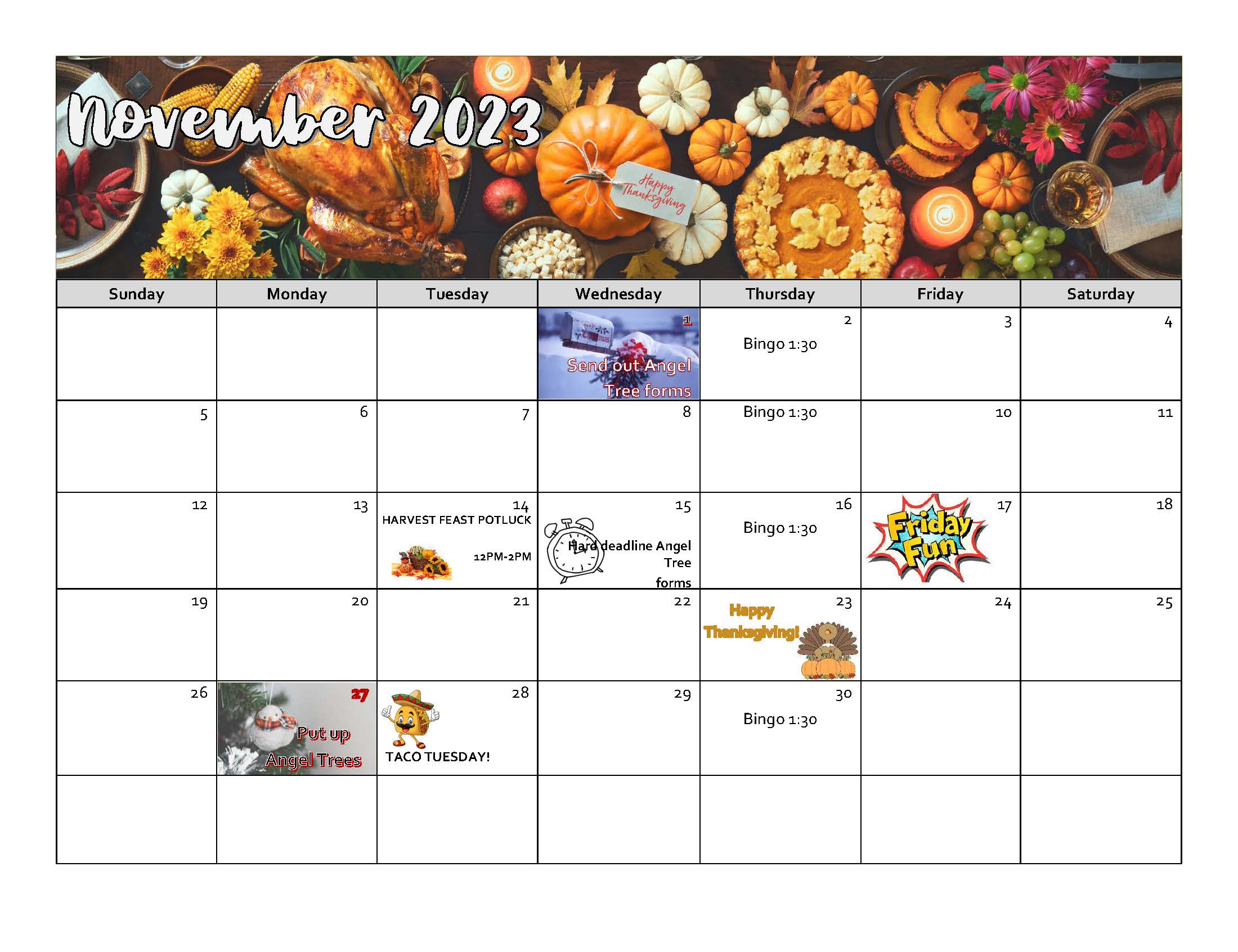 Kenai's social calendar for September 2023