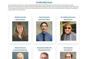 A preview of members of Hope's leadership team.