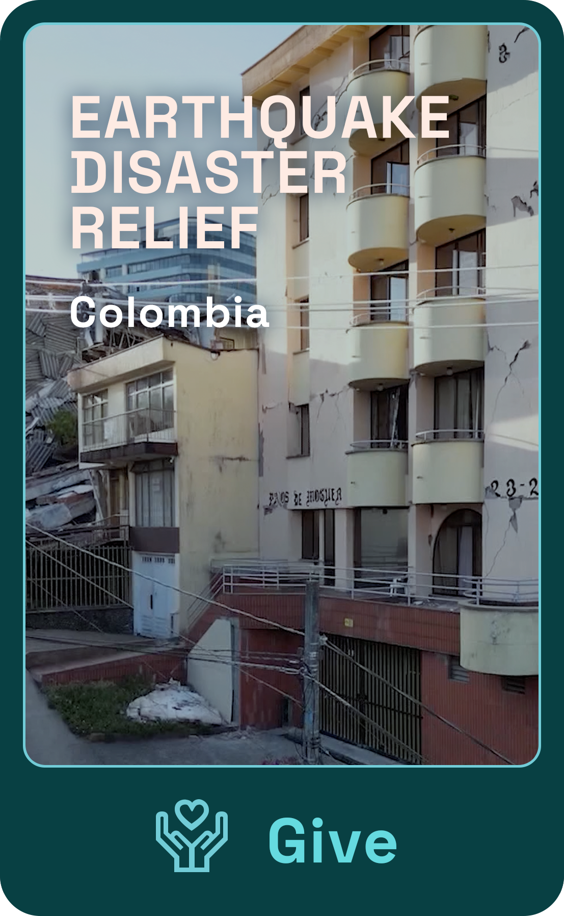Colombia Earthquake Disaster Relief