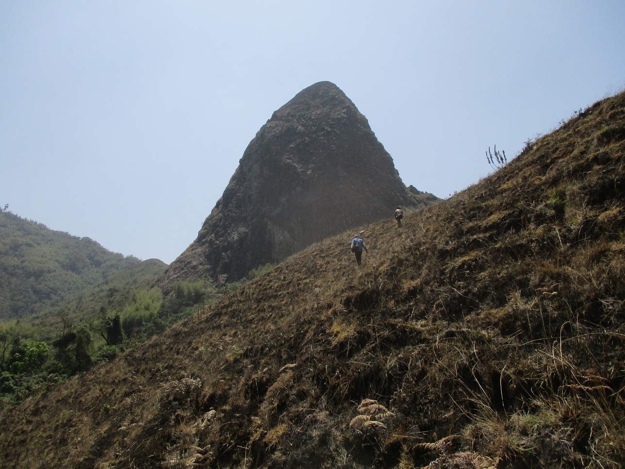 Cameroon Mt. Bamboutos Landscape showing the mountain tooth