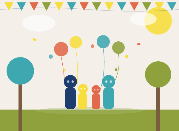 FunFest community celebration illustration