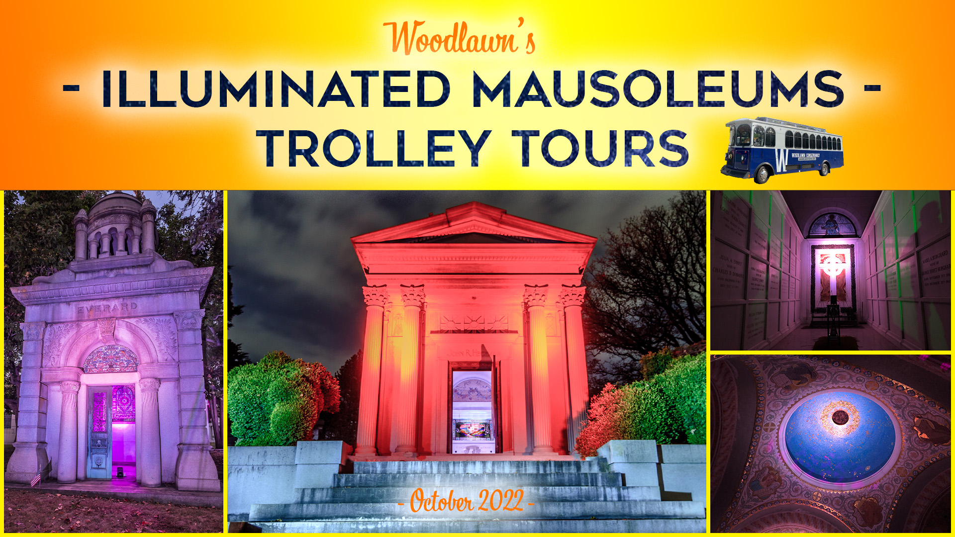y48October 29, 2022 Illuminated Mausoleums 730 PM — Woodlawn Conservancy
