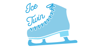 Ice Twins Skating logo Doggie Dash & Dawdle 2020