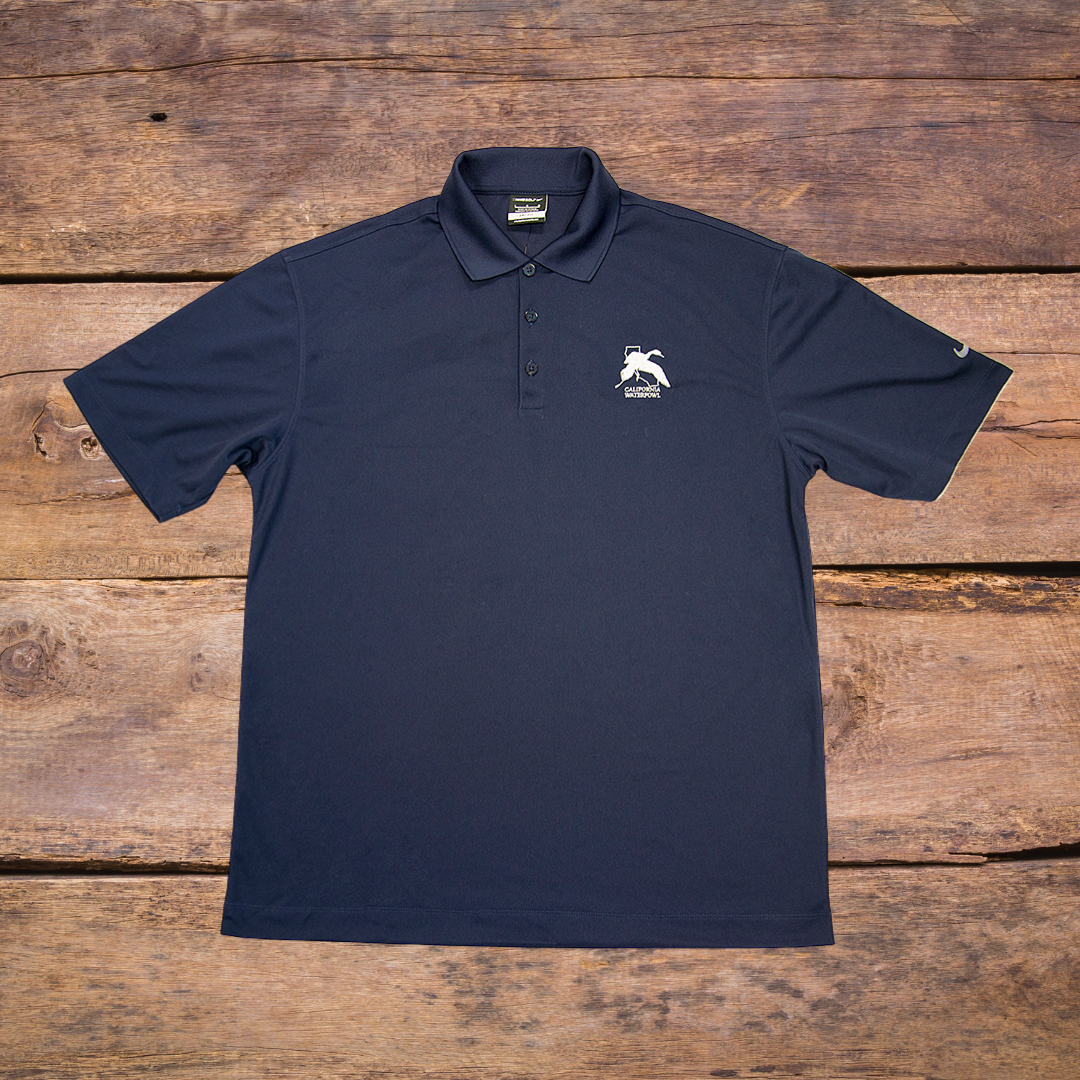 Nike DRI-FIT Golf Shirt - Navy Blue — California Waterfowl
