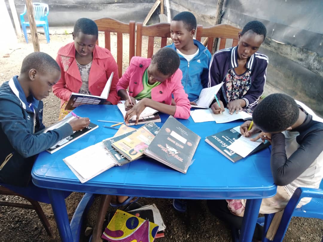 Safe House Girls Studying