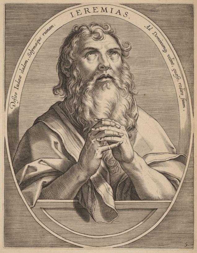 Jeremiah, by Theodor Galle after Jan van der Straet