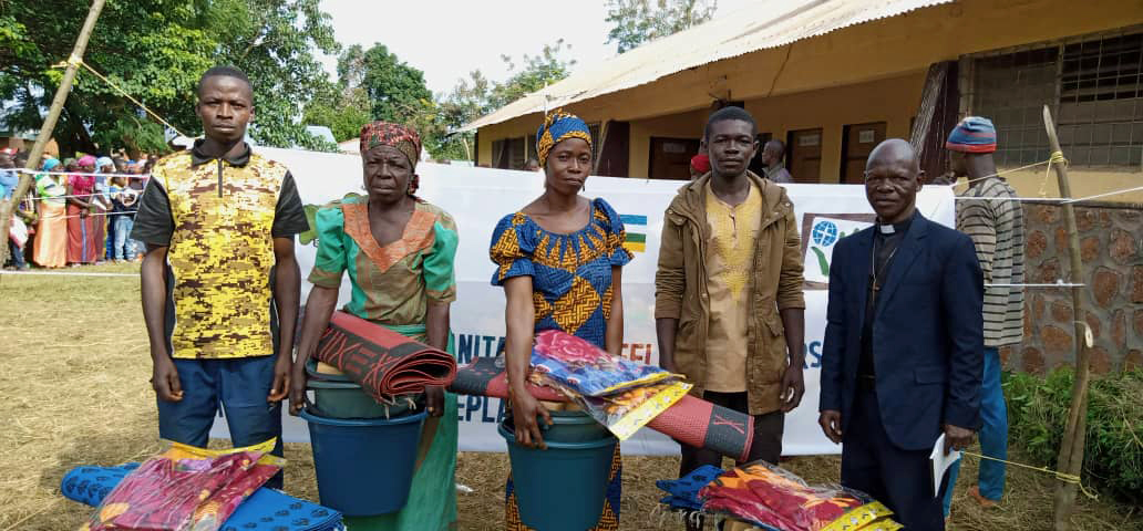 Distribution of emergency goods in the Central African Republic