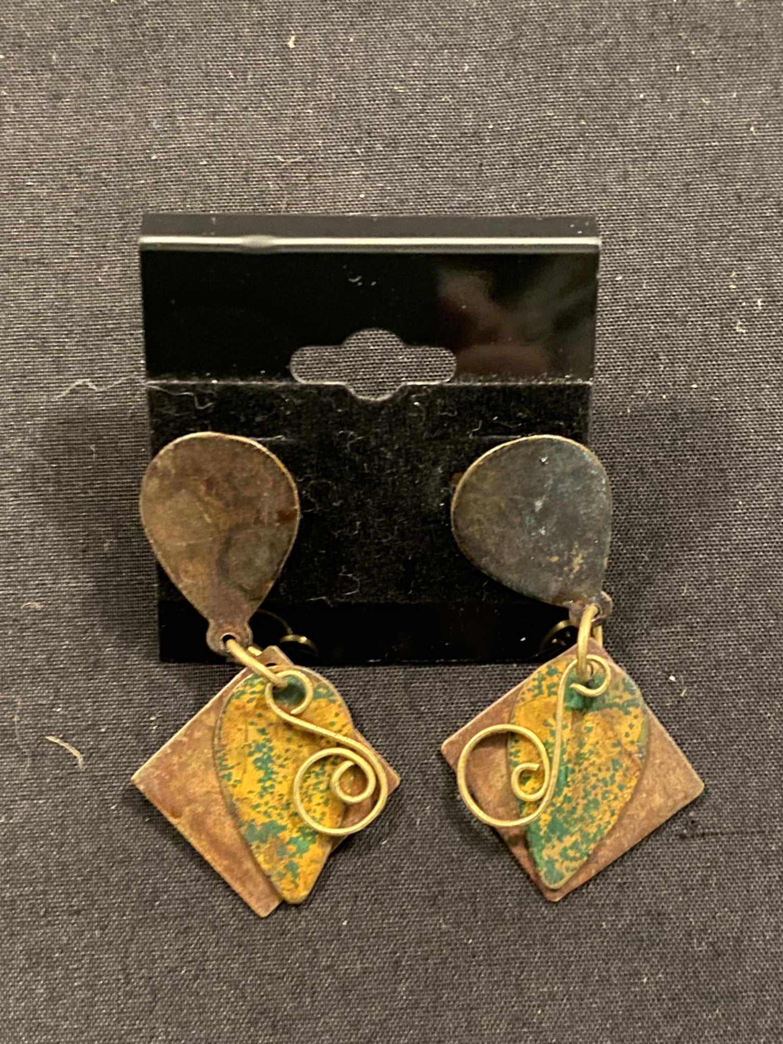Vintage Small Copper Earrings Intuit Store