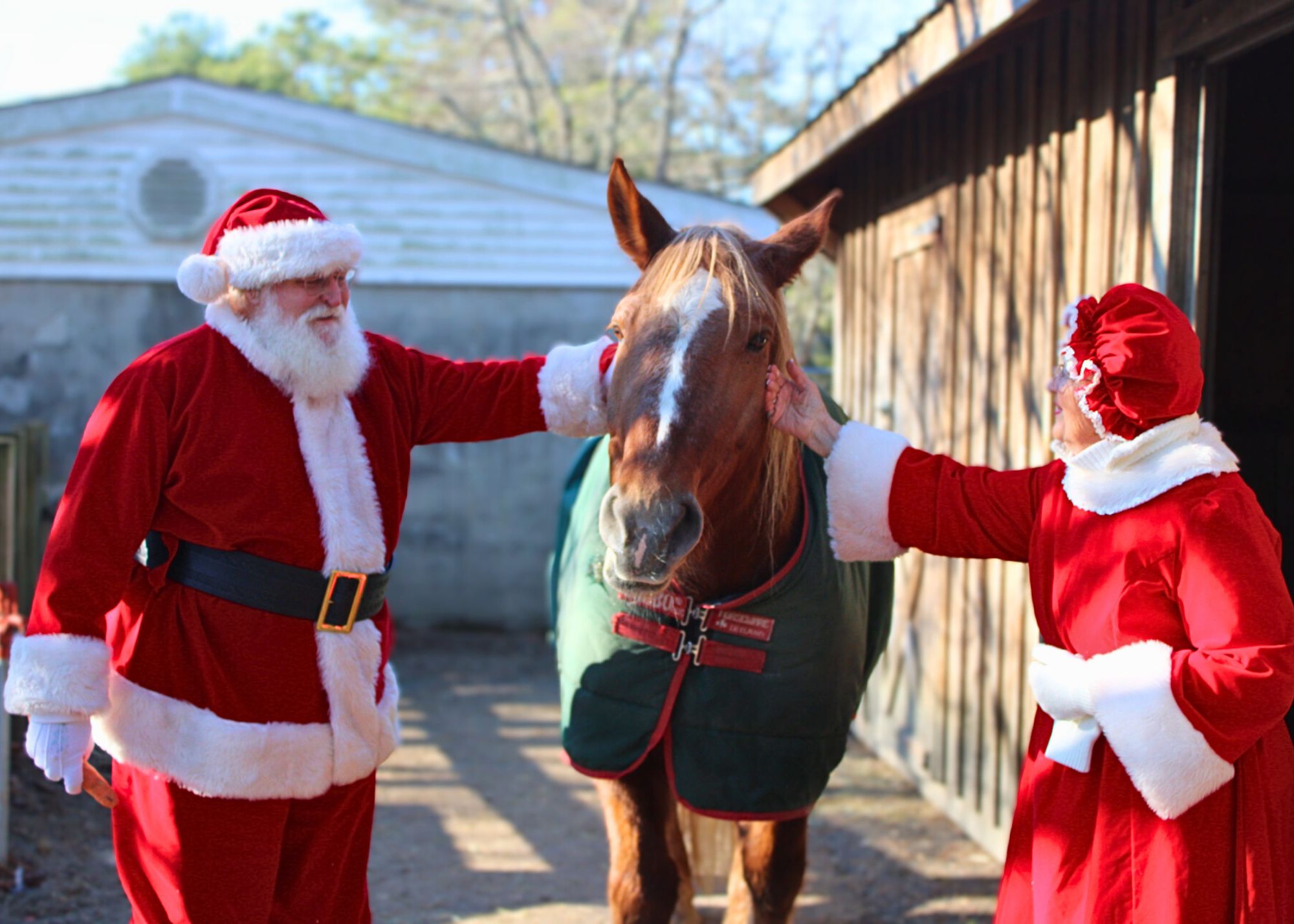 With santa