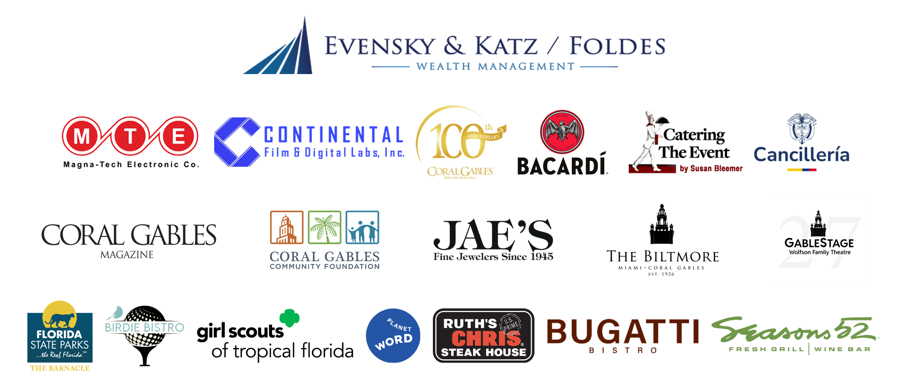 Event sponsors