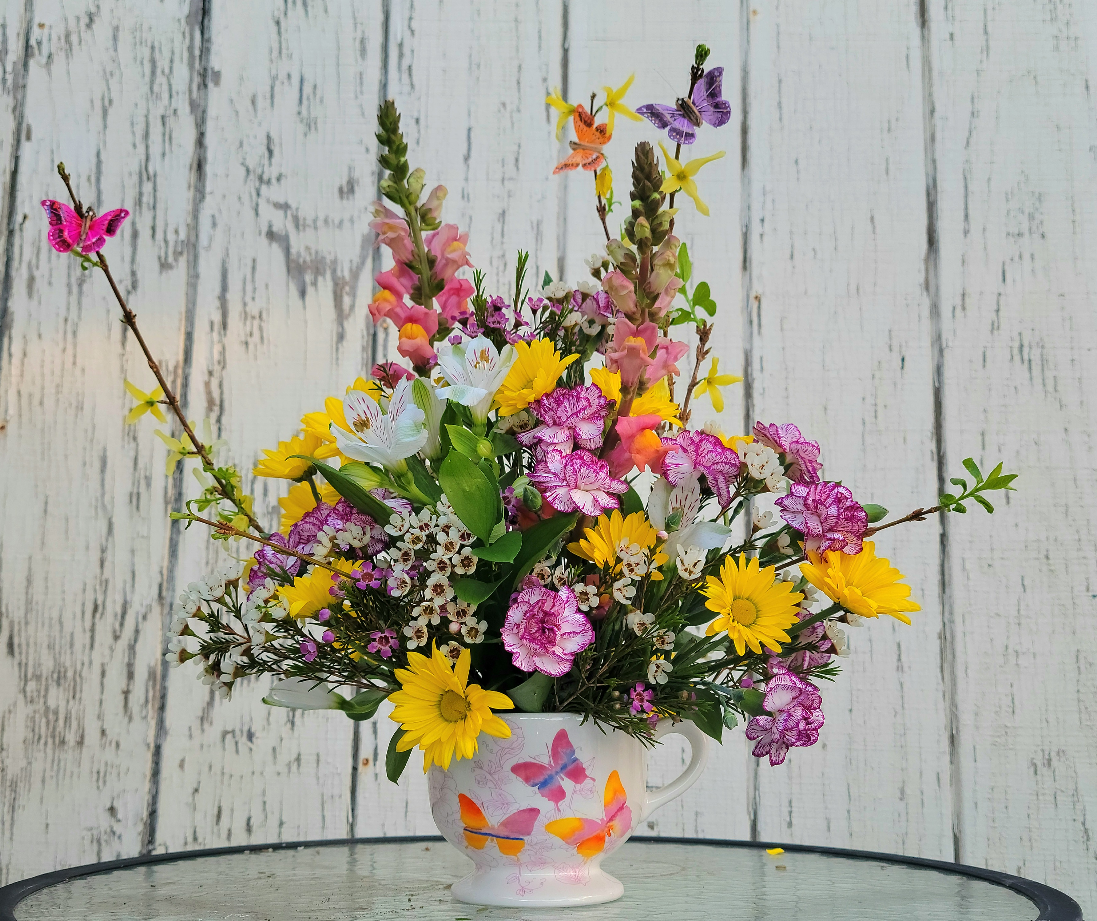 Floral Class: Butterfly Spring Bouquet 