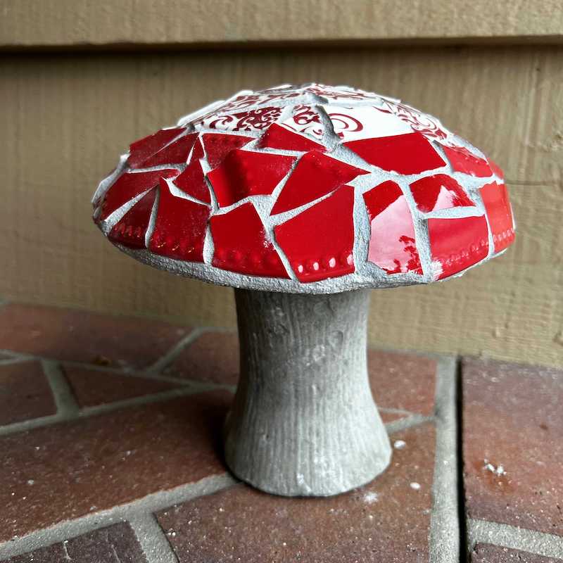 Mosaic Mushroom | Sherman Library & Gardens
