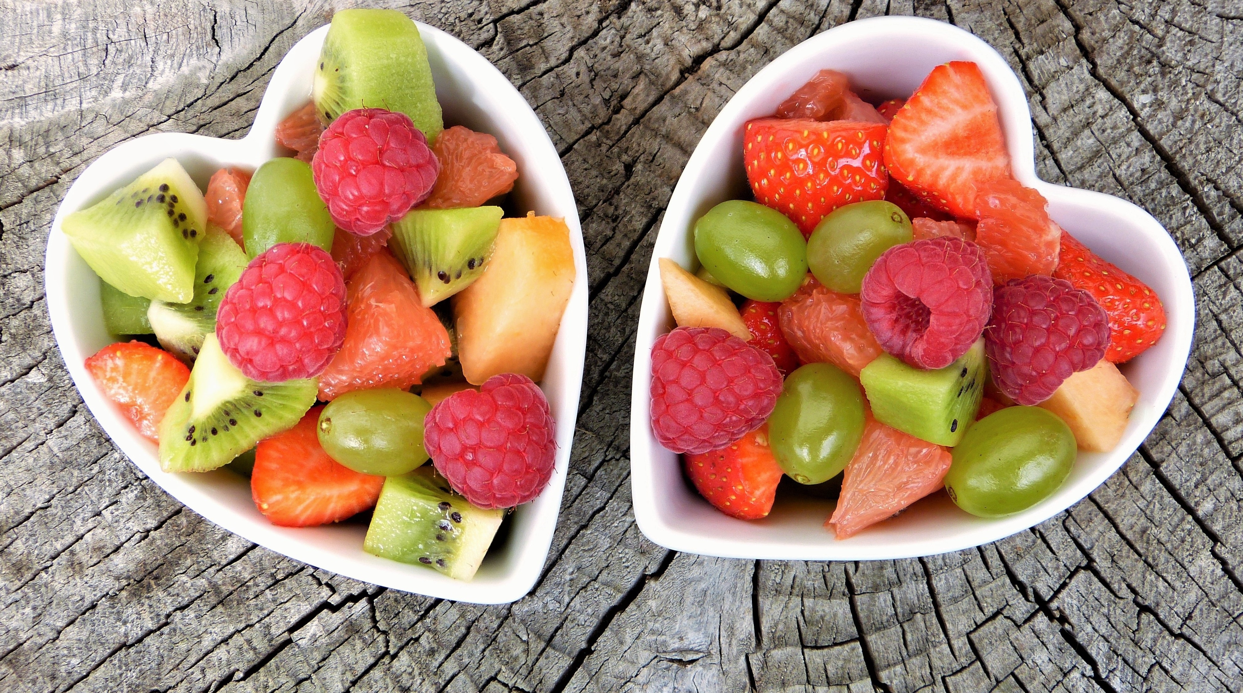 Bowls of fruit salad