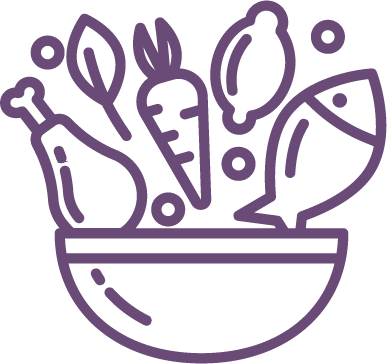 Icon of bowl of healthy food