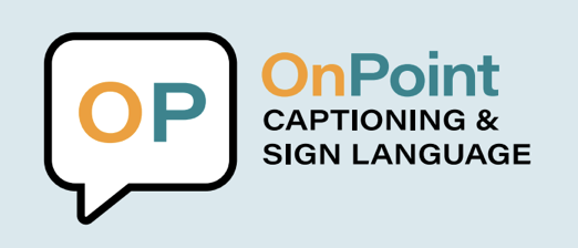 On Point and Diana Brandin Realtime Captioning and Sign Language Services LLC logo