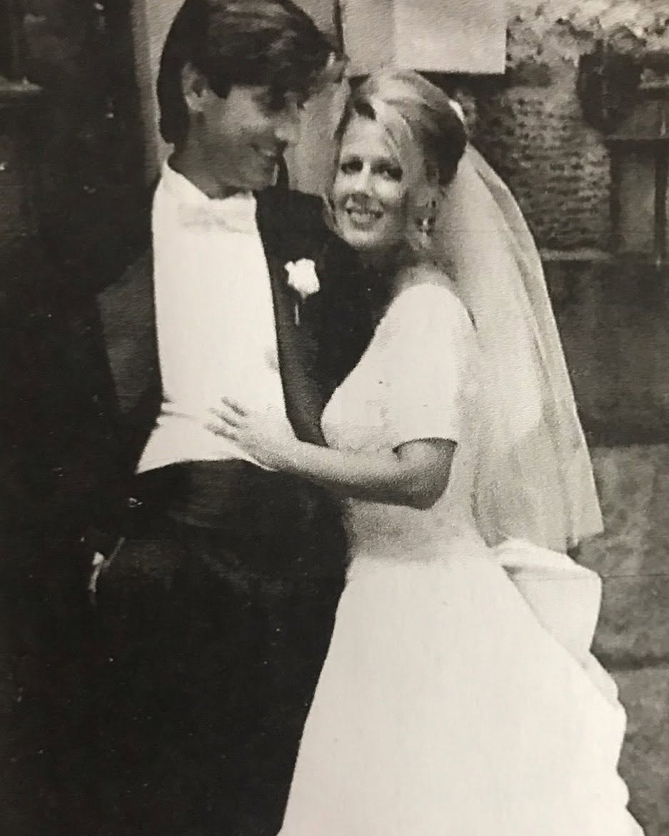Viktor and Roma on their wedding day