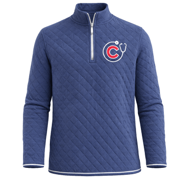 Chicago Cubs quilted fleece quarter zip included with ticket purchase