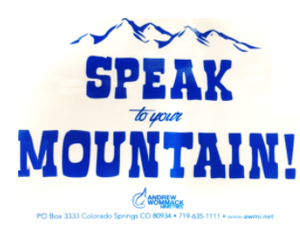Speak to Your Mountain Sticker