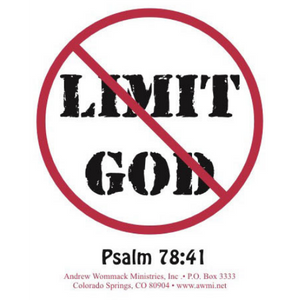 Free Don't Limit God Sticker