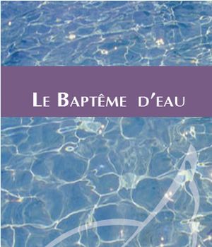 Le baptême d'eau - tract