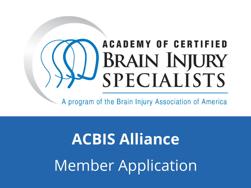 ACBIS Alliance Application — Brain Injury Association of ...