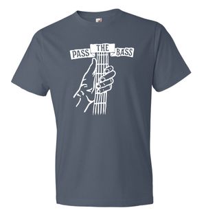 Pass The Bass - Adult Short Sleeve Light Blue T-Shirt