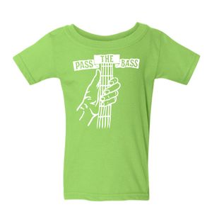 Pass The Bass - Toddler Short Sleeve Green T-Shirt