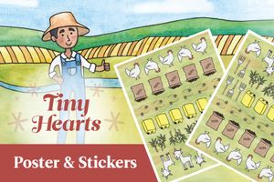Free Tiny Hearts Poster & Sticker Set
