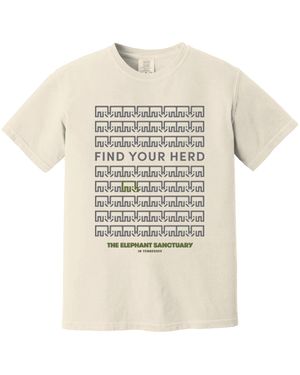 Find Your Herd Adult T-Shirt (Natural)
