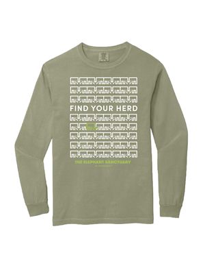 Find Your Herd T-Shirt Long Sleeved (Sandstone)