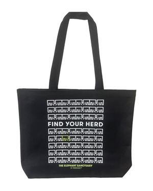 Find Your Herd Tote Bag (Black)