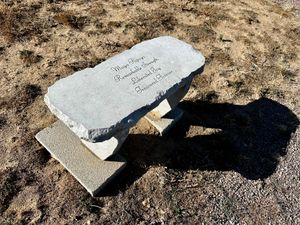 Custom Memorial Stone Bench