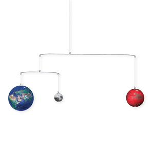 Earth, Mars & Moon to Scale Mobile Kit
