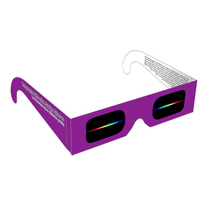 Diffraction Grating Glasses- Linear 1000 line/mm (Set of 30)