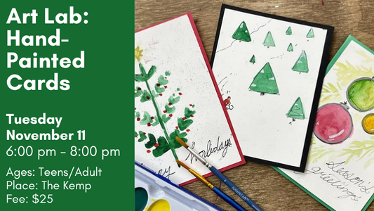 Art Lab: Painted Cards, November 11