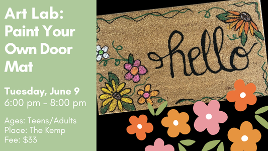 Art Lab: Hand Painted Door Mats, June 9
