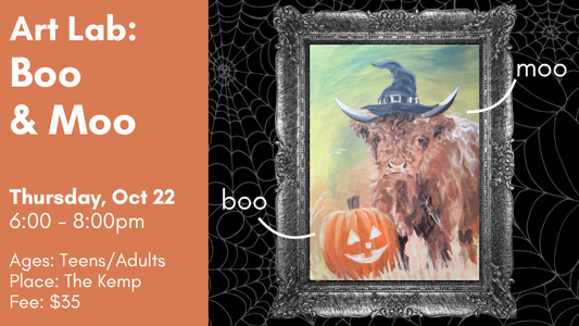 Art Lab: Boo and Moo, Oct 22