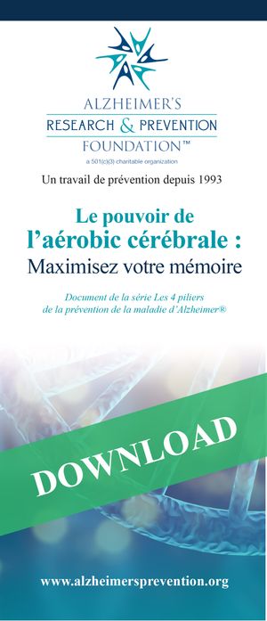 FRANCAIS: Brochure: Le pouvoir de l'aerobique cerebrale Alzheimer