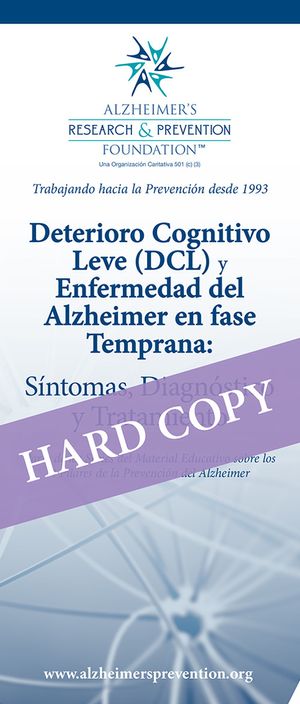 Spanish HARD COPY Brochure: Mild Cognitive Impairment (MCI) and Early Alzheimer's Disease 