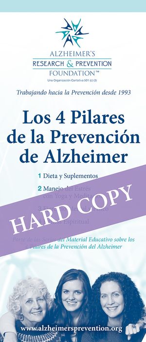 Spanish HARD COPY Brochure: The 4 Pillars of Alzheimer's Prevention