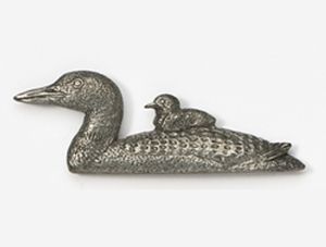 Loon with Chick Pin