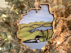 Adirondack Park Loon Ornament